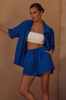 Relax Shorts Set in Cobalt