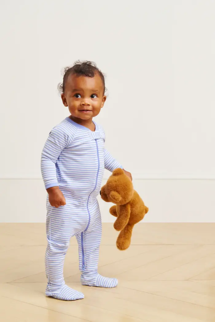 Baby Sleeper with Dual Zippers – Hydrangea