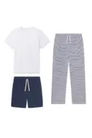 Men’s 3-Piece Navy Stripe Sleep Set