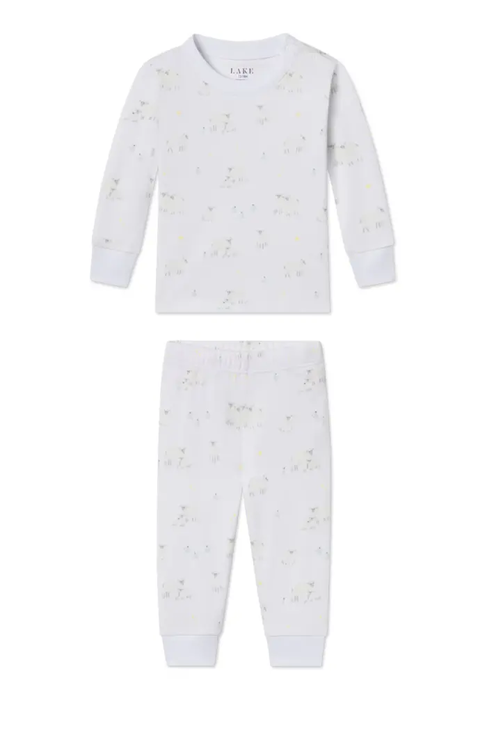 Baby Cotton Pajama Set – Sleepy Sheep - Image 3