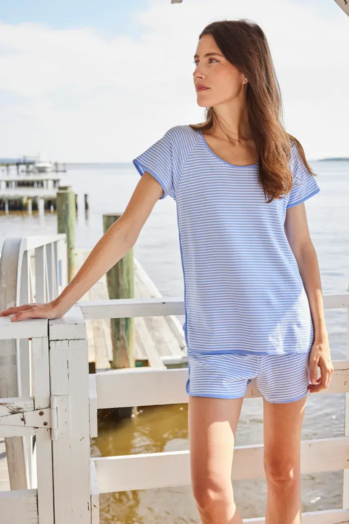 Classic Scoop Neck Shorts Set - Image 2
