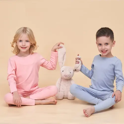 Unisex Kids Pajamas – Soft Cotton Long Sleeve Sleepwear Set