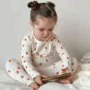 Kids Cherry Print Pajamas – Soft Cotton Long Sleeve Set