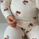 Kids Cherry Print Pajamas – Soft Cotton Long Sleeve Set