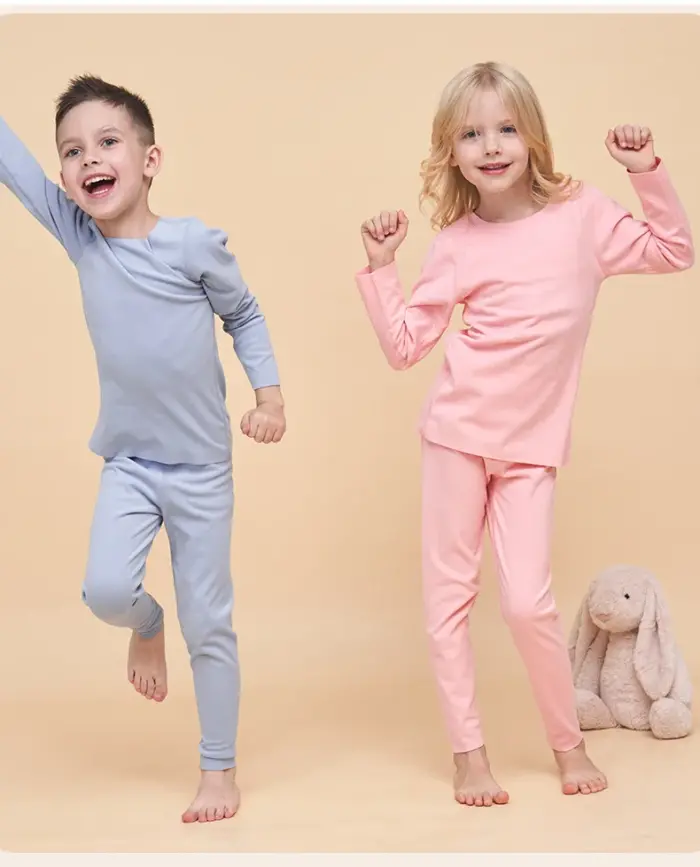 Unisex Kids Pajamas – Soft Cotton Long Sleeve Sleepwear Set - Image 2