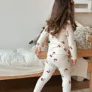 Kids Cherry Print Pajamas – Soft Cotton Long Sleeve Set