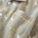 Short-Sleeve Dog Print Pajama Set